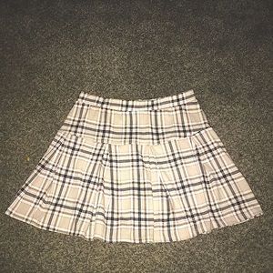 Plaid Mini Skirt.